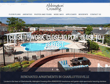 Tablet Screenshot of abbingtoncrossing.com